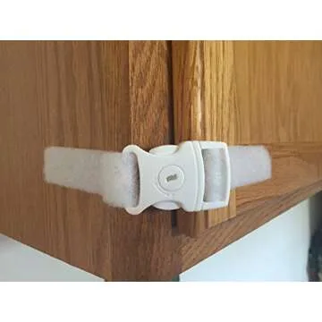 White Child Safety Fridge Freezer Lock with Key
