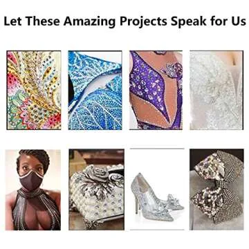 FAINAT Hotfix Rhinestone Applicator, 7 in 1 Professional Iron-on DIY Hot Fix Tool Rhinestone Setter Applicator Wand Tool Kit Set with 7 Different Sizes Tips (Purple)