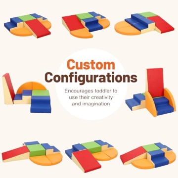 Soft PU Leather Toddler Climbing Blocks Set