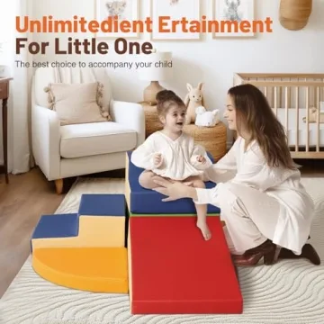 Soft PU Leather Toddler Climbing Blocks Set