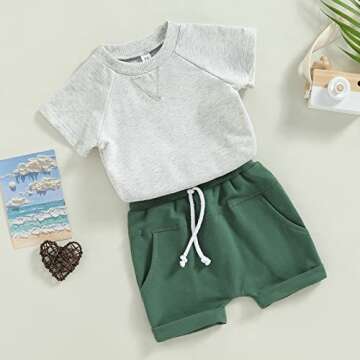 DNOMAID YZARC Toddler Baby Boys Summer Clothes Set - Stylish & Comfortable