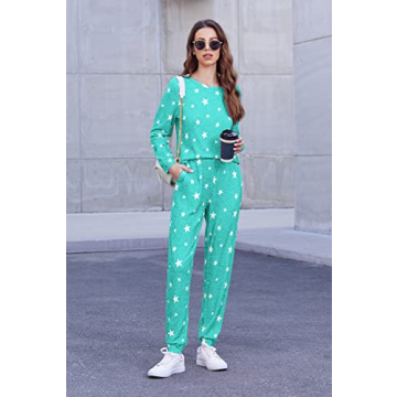 Ekouaer Soft Women's Pajama Set with Pockets