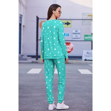 Ekouaer Soft Women's Pajama Set with Pockets
