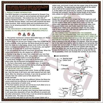 XIFEI Keychain Bottle Opener and Matchstick Fire Starte Great Keychain Kerosene Lighter