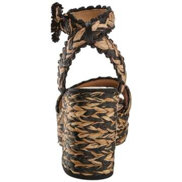 Sam Edelman Iliana Heeled Sandal Black/Natural 10.5 Medium