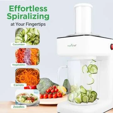 NutriChef Electric Vegetable Spiralizer for Healthy Meals