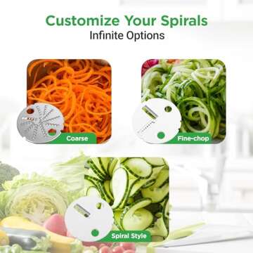 NutriChef Electric Vegetable Spiralizer for Healthy Meals