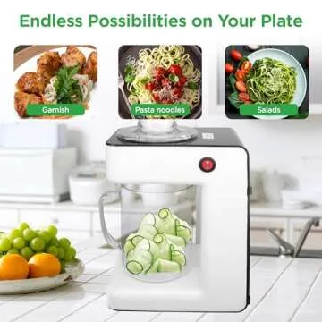 NutriChef Electric Vegetable Spiralizer for Healthy Meals