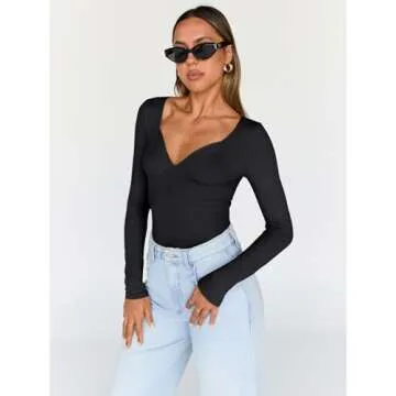 Fashionable V Neck Tops for Women - Trendy Queen Shirt