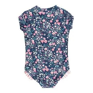 RuffleButts® Girls Rash Guard - Stylish Sun Protection
