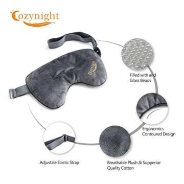 Cozynight Weighted Sleep Mask-Sleep Eye Masks for Sleeping-Eye Cover That Blocks Out Light to Help R...