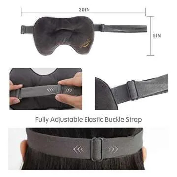 Cozynight Weighted Sleep Mask-Sleep Eye Masks for Sleeping-Eye Cover That Blocks Out Light to Help Relaxation and Night Sleep-Comfortable Blackout Sleeping Mask 0.8 lbs