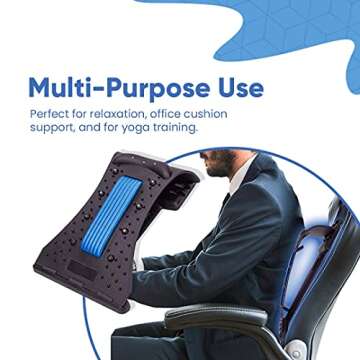 Lower Back Stretcher and Neck Stretcher (2 Pack) - Back Cracker Spine Stretcher - Spine Deck Back Stretcher for Pain Relief - Decompression Lumbar Stretcher Device - Back Stretcher for Posture (2)