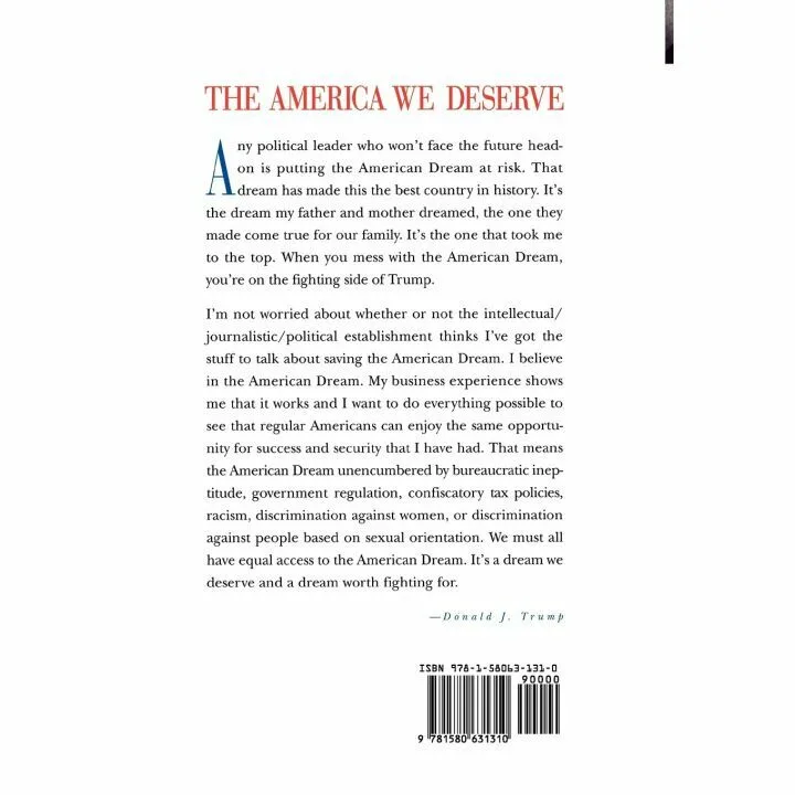 The America We Deserve: Trump's Vision Unveiled