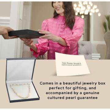 Freshwater Pearl Necklace for Women - Elegant Gift