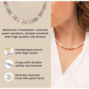 Freshwater Pearl Necklace for Women - Elegant Gift