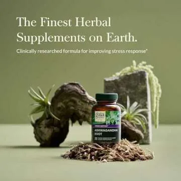 Gaia Herbs Organic Ashwagandha Root for Stress Relief and Sleep