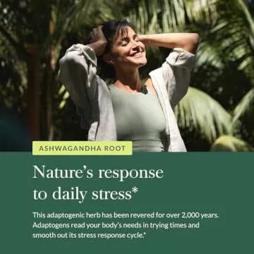 Gaia Herbs Organic Ashwagandha Root for Stress Relief and Sleep