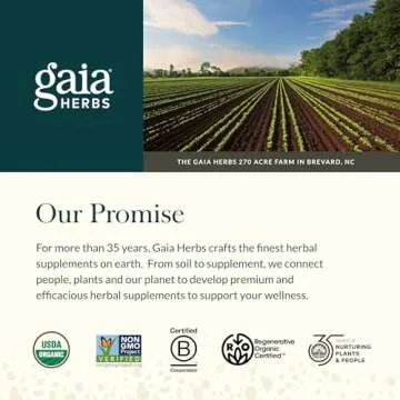 Gaia Herbs Organic Ashwagandha Root for Stress Relief and Sleep