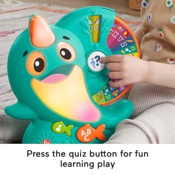 Fisher-Price Linkimals Learning Narwhal - Fun & Educational Toy