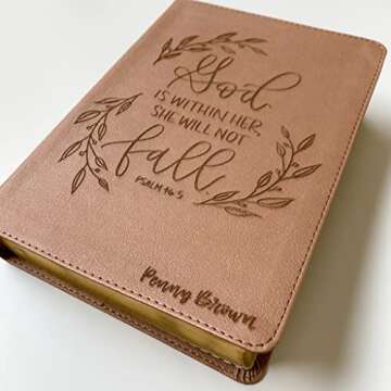 CSB, She Reads Truth Bible, Rose Gold, Hand Lettered and Engraved, Custom Name Engraving Available, Personalized Gift for Birthday, Graduation, Baptism, Wedding or Anniversary