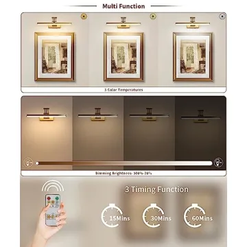 Joossnwell Wireless Picture Light with Remote Control