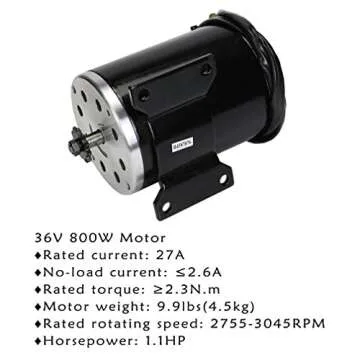 ZXTDR 36V 800W Electric Motor & Controller Set