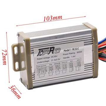 ZXTDR 36V 800W Electric Motor & Controller Set