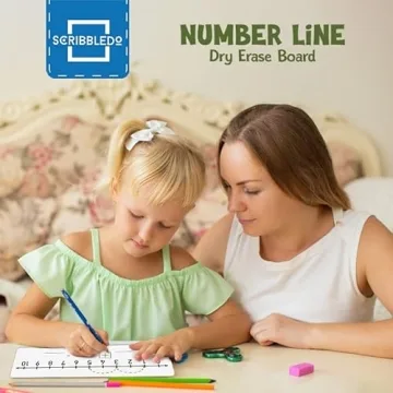 Premium Dual-Sided Number Line Board for Students 2 Pack