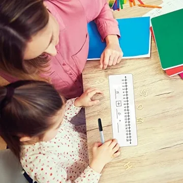 Premium Dual-Sided Number Line Board for Students 2 Pack