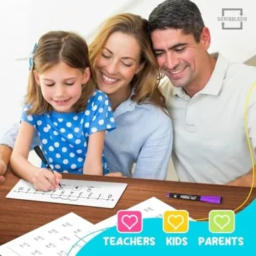 Premium Dual-Sided Number Line Board for Students 2 Pack