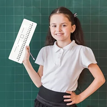 Premium Dual-Sided Number Line Board for Students 2 Pack
