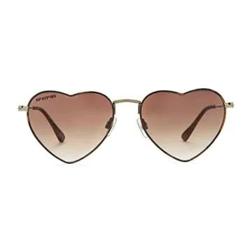 Foster Grant Heart Sunglasses - Stylish UV Protection 54mm
