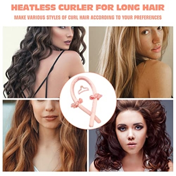 No Heat Silk Ribbon Curling Rod for Soft Waves Overnight