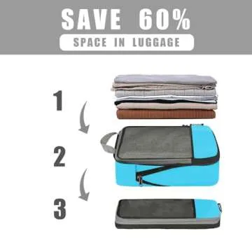 BAGAIL Compression Packing Cubes for Effortless Travel
