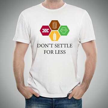 UGP Campus Apparel Don't Settle for Less T-Shirt - White