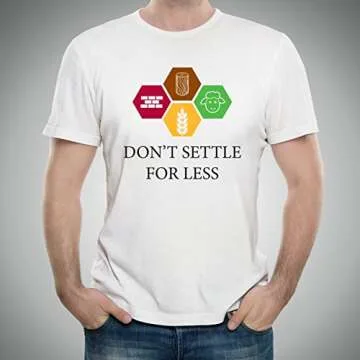 UGP Campus Apparel Don't Settle for Less T-Shirt - White