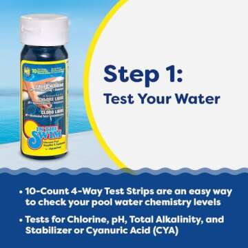 In The Swim Pool Deluxe Opening Chemical Start Up Kit - Above Ground and In-Ground Swimming Pools - Up to 15,000