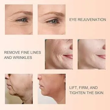 LEFAY Radio Frequency Facial Machine - 5-in-1 Anti-Aging Skin Tightening Rejuvenation Skin Care Device Light Therapy for Wrinkles High Frequency Face Massager Facial Toning Tool with Ice-Cooling