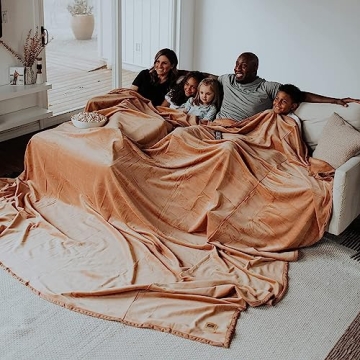 Big Blanket Co Original Stretch Camel 100 Sq Ft Giant Family Blanket