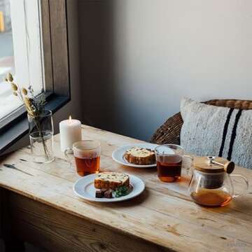 Hario Olive Wood Tea Pot - Elegant 700ml Heat-Resistant Design