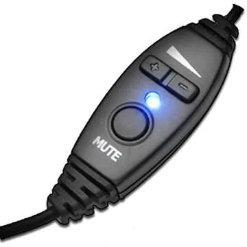 Andrea Communications NC-181VM USB On-Ear Monaural Computer Headset with Noise-canceling Microphone, in-line Volume/Mute Controls, and Built-in External Sound Card and USB Plug, Black, Grey, Silver