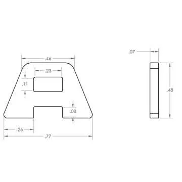Ruffstuff Specialties Various Weld On Trick Tabs for Light Mount, Body Panel Installationj (Small Zip Tie Tabs (10 Pack))