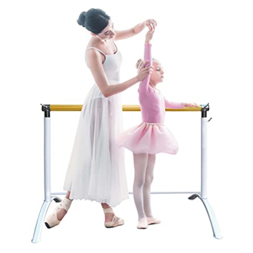 Ballet Barre Portable for Home or Studio, Freestanding Adjustable Bar for Stretch, Balance, Pilates,...