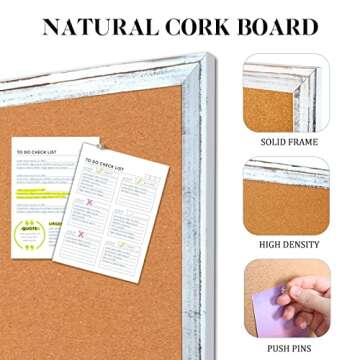 AMUSIGHT Cork Bulletin Board