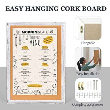 AMUSIGHT Cork Bulletin Board