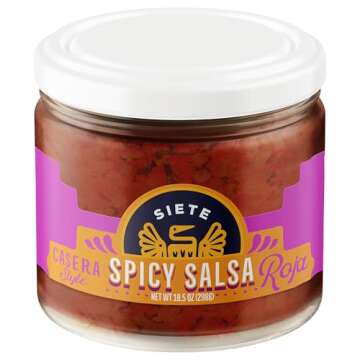Siete Salsa Spicy Casera 10.5 OZ - All-Natural Flavor & Heat