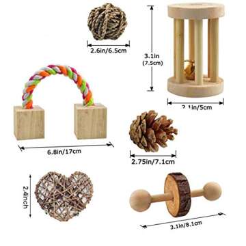 Hamster Chew Toys - Natural Wooden Accessories for Pets