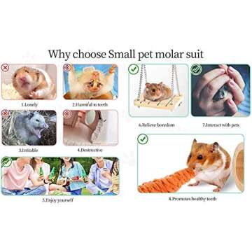 Hamster Chew Toys - Natural Wooden Accessories for Pets