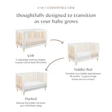 Babyletto Lolly 3-in-1 Convertible Crib Beautiful Design